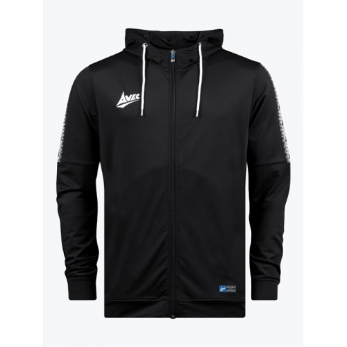 EVOLVE FZ POLY HOODIE (BLACK/WHITE)