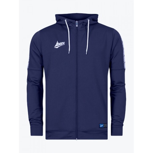 EVOLVE FZ POLY HOODIE (NAVY)