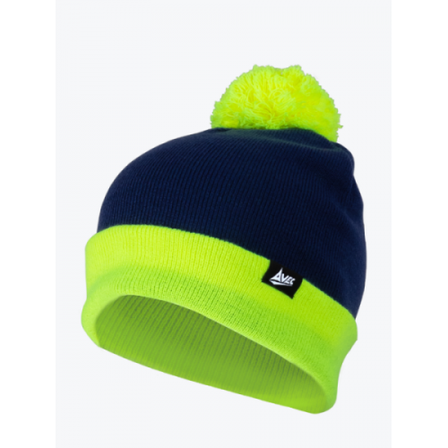 PRO PLAYER BOBBLE HAT (NAVY/VOLT)