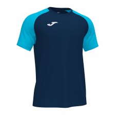 ACADEMY IV SS SHIRT (NAVY-FLUOR TURQUOISE)