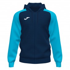 ACADEMY IV FZ HOODIE (NAVY-FLUOR TURQUOISE)