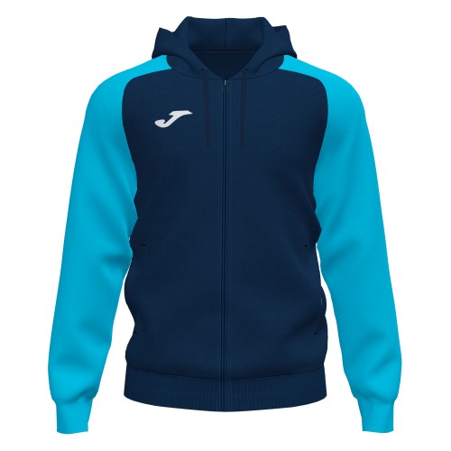 ACADEMY IV FZ HOODIE (NAVY-FLUOR TURQUOISE)
