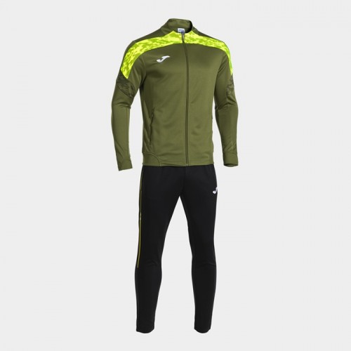 CHAMPIONSHIP VIII TRACKSUIT (KHAKI-FLUOR YELLOW-BLACK)