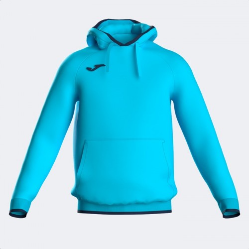 COMBI PREMIUM HOODIE (FLUOR TURQUOISE-DARK NAVY)