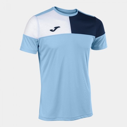 CREW V SHIRT (SKY BLUE-NAVY-WHITE)