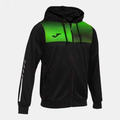 ECO SUPERNOVA FZ HOODIE (BLACK-GREEN)