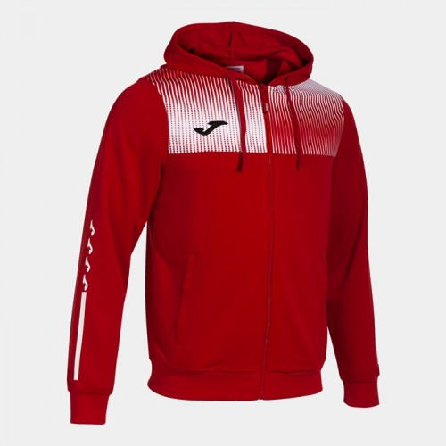 ECO SUPERNOVA FZ HOODIE (RED-WHITE)