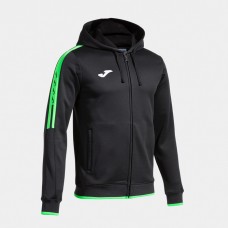 OLIMPIADA FZ HOODIE (BLACK-FLUOR GREEN)