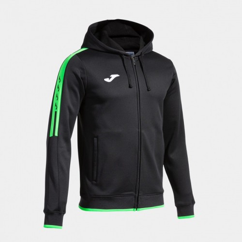 OLIMPIADA FZ HOODIE (BLACK-FLUOR GREEN)