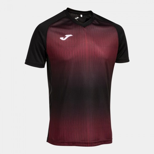 TIGER V SHIRT (BLACK-BURGUNDY)