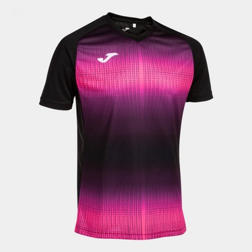 TIGER V SHIRT (BLACK-FLUOR PINK)