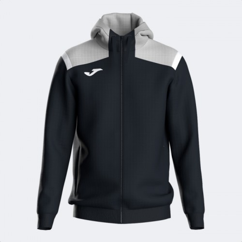 TOLEDO FZ HOODIE (BLACK-MEDIUM GREY)