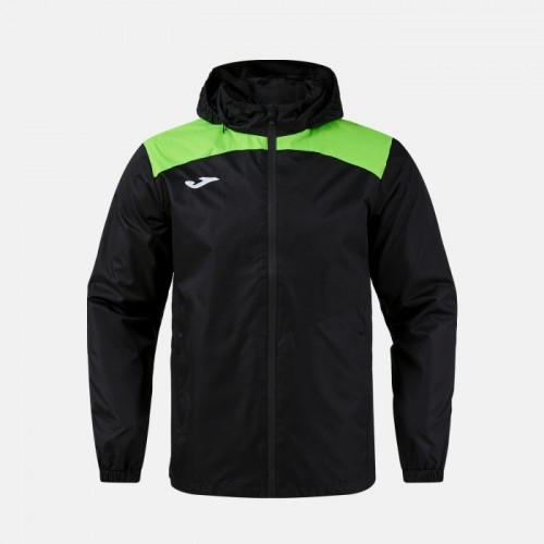 TRIVOR II RAIN JACKET (BLACK-FLUO GREEN)