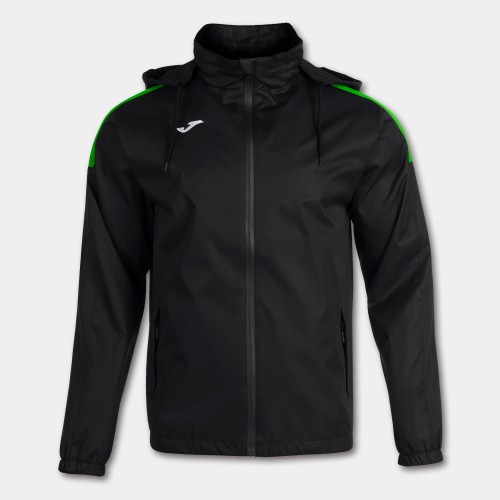 TRIVOR RAIN JACKET (BLACK-GREEN FLUOR)