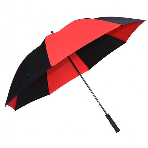 OKFC FIBREGLASS GOLF UMBRELLA (BLACK-RED)