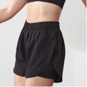 LEYLAND CC TOMBO DOUBLE-LAYER SHORTS - LADIES (BLACK)