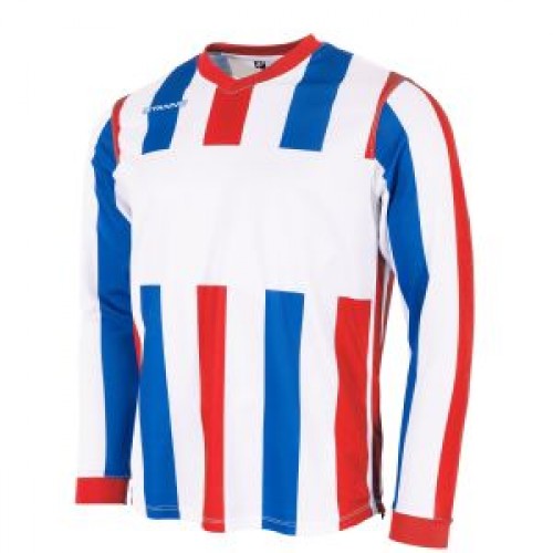 ASPIRE LS SHIRT (WHITE-RED-ROYAL)