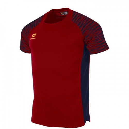 BOLT SS SHIRT (DARK RED-NAVY)