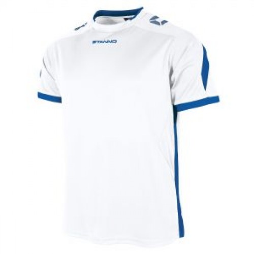 DRIVE SS SHIRT (WHITE-ROYAL)