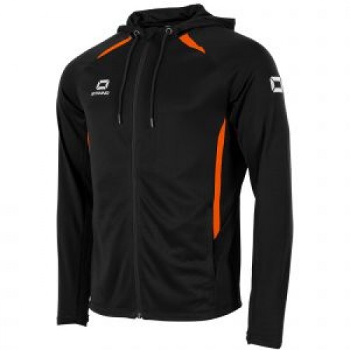 STADIO FZ HOODIE (BLACK-ORANGE)