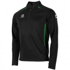 STADIO HALF ZIP TOP (BLACK-GREEN)