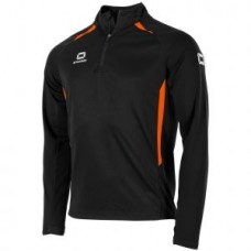 STADIO HALF ZIP TOP (BLACK-ORANGE)