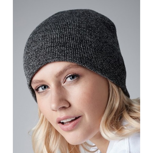 PULL ON BEANIE INC EMBROIDERED BADGE