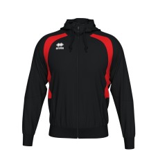 ARIS FZ HOODIE (BLACK-RED)