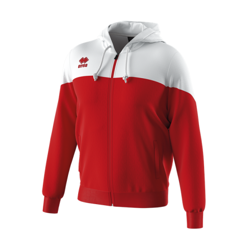 BEN FZ HOODIE (RED-WHITE)