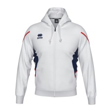 CLANCY FZ HOODIE (WHITE-NAVY-RED)