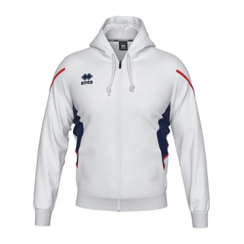 CLANCY FZ HOODIE (WHITE-NAVY-RED)