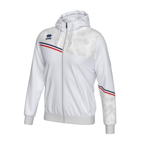 EBER FZ HOODIE (WHITE-NAVY-RED)