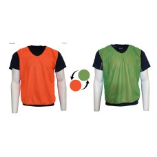 PRECISION REVERSIBLE MESH BIBS (ORANGE-GREEN) PRECISION REVERSIBLE MESH BIBS (ORANGE-GREEN)