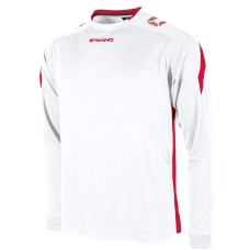 DRIVE LS SHIRT (WHITE-RED)
